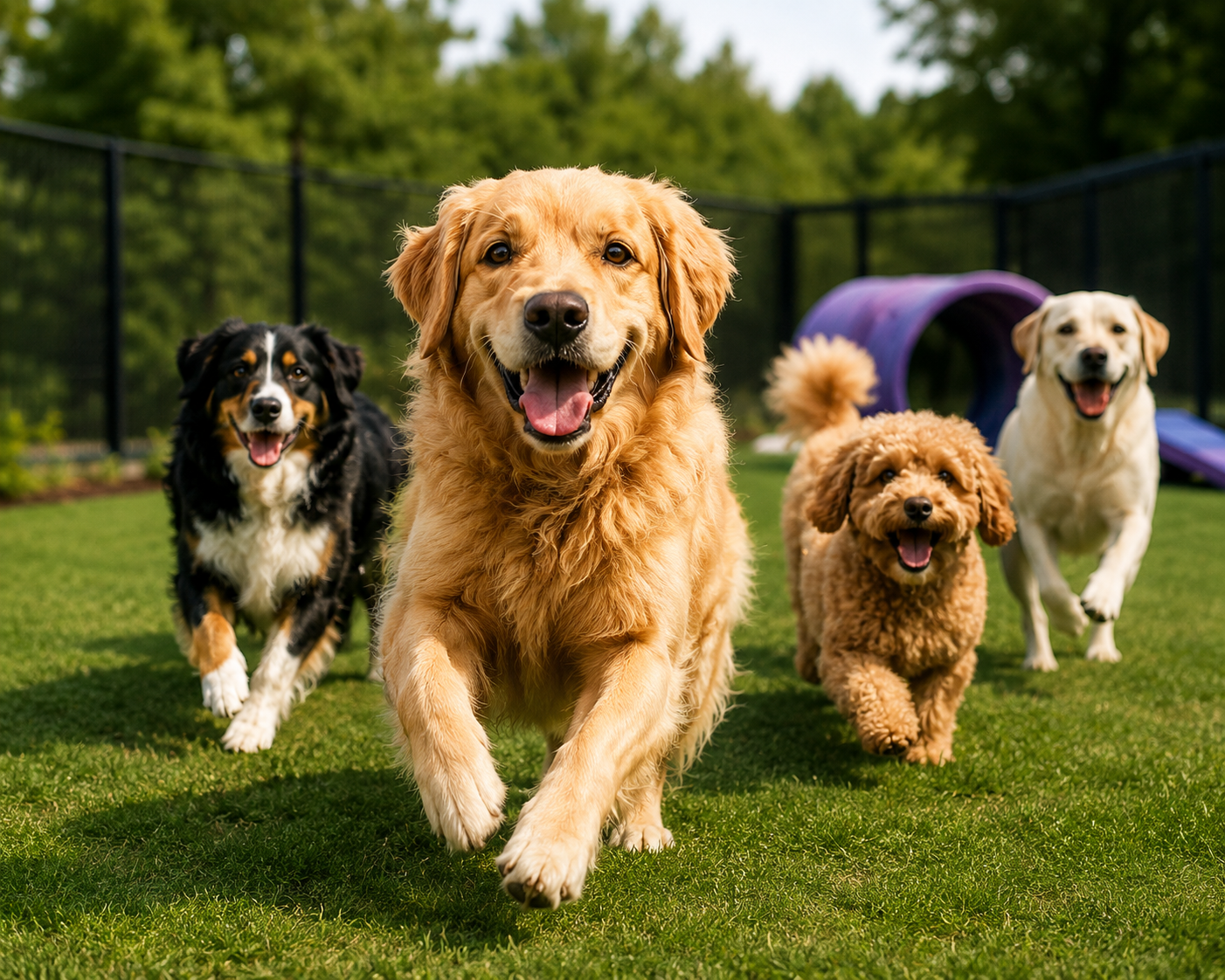 Dog daycare and play experiences